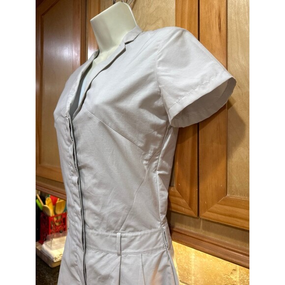 Alexander Wang S/S Crisp Poplin Mini Shirt Dress Size S Cream Tan Like New - Picture 3 of 10